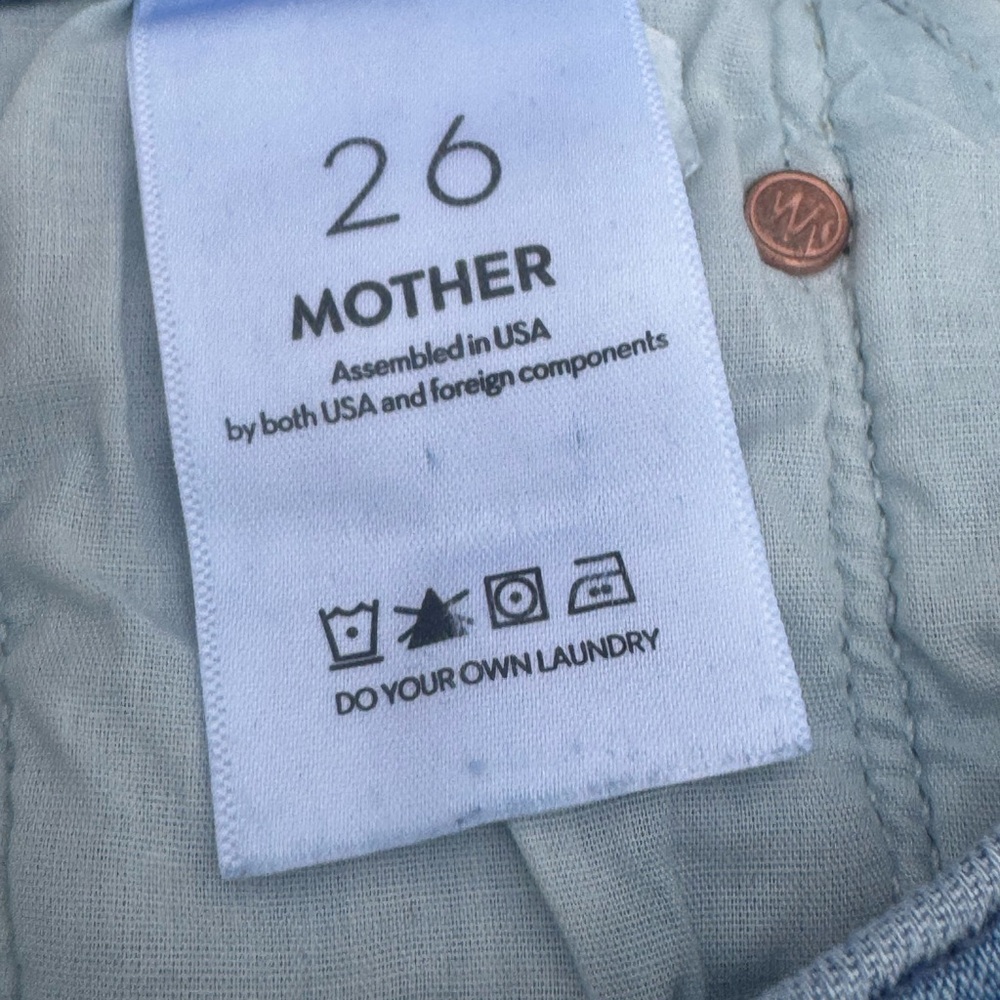 MOTHER LIL’ THE TOMCAT SKIMP JEANS ALL OVER THE MAP SIZE 26 - Picture 15 of 16